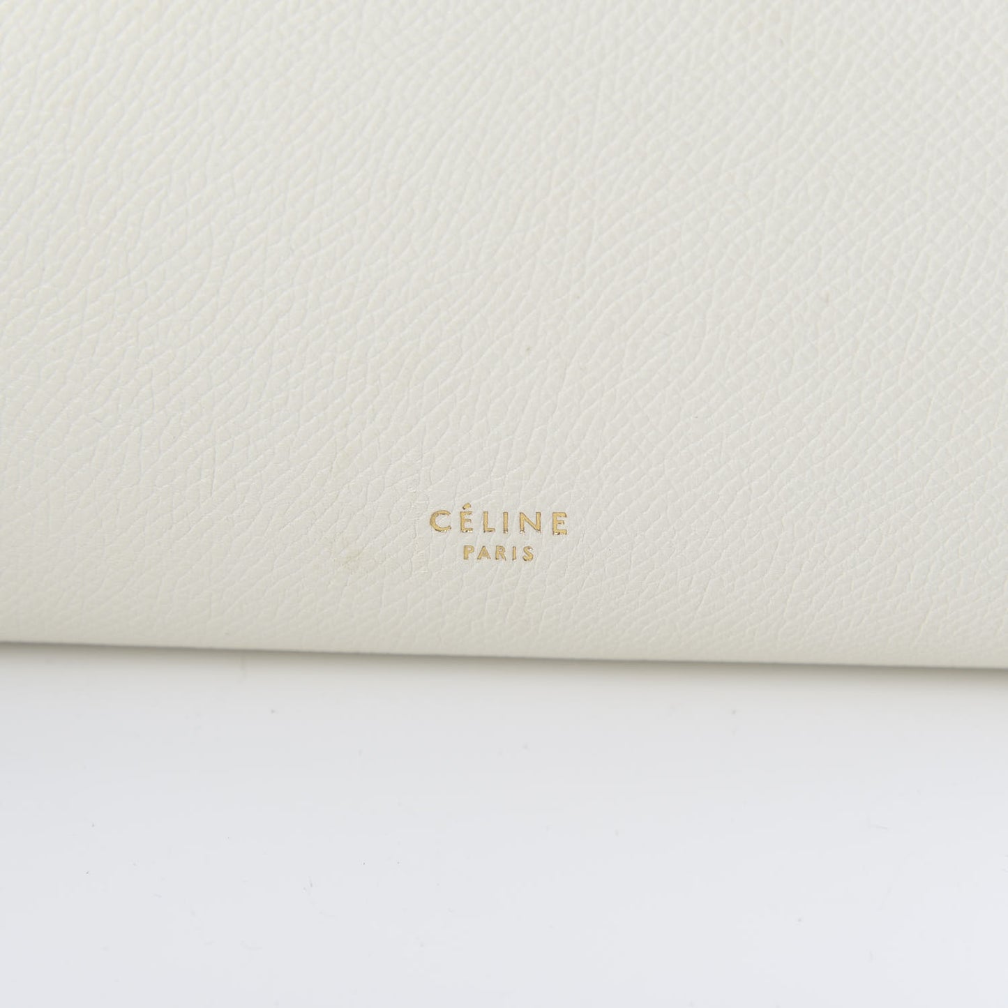 Grained Calfskin Micro Belt Bag White