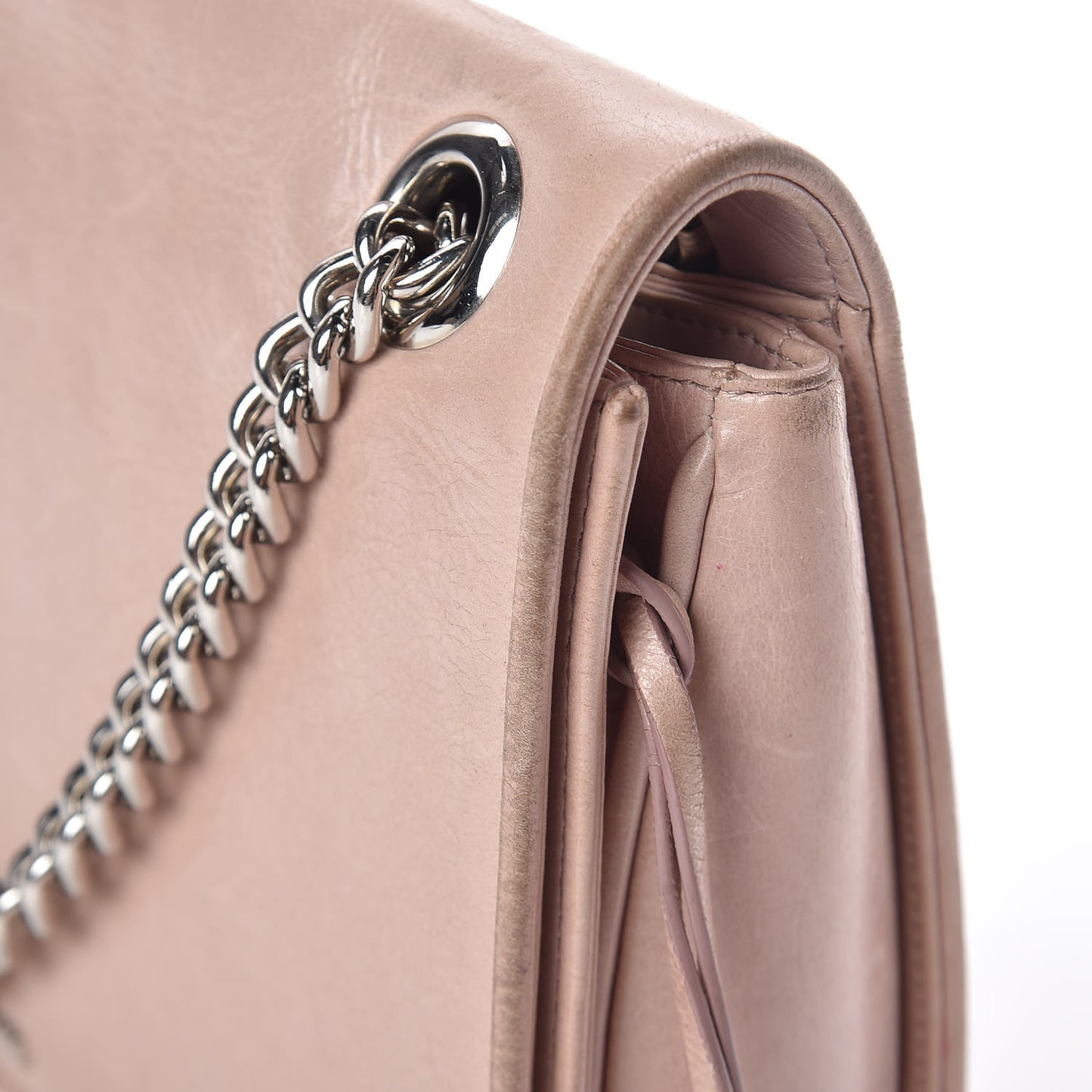 Vitello Shine Club Shoulder Bag Mughetto