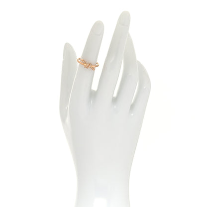 Tiffany 18K Rose Gold Diamond Small Knot Ring 47 4 2 of 5