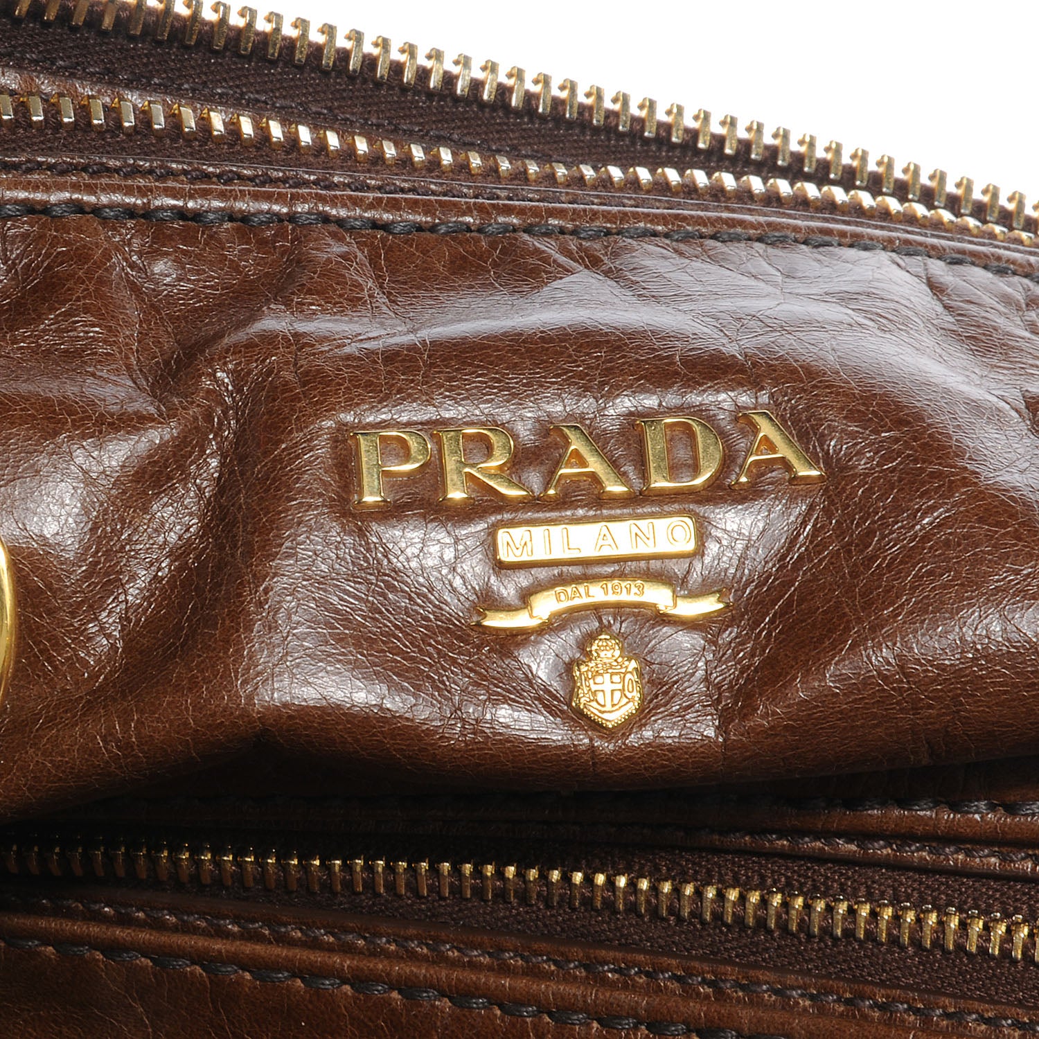 Prada Vitello Shine Bauletto Nocciolo 5 of 9