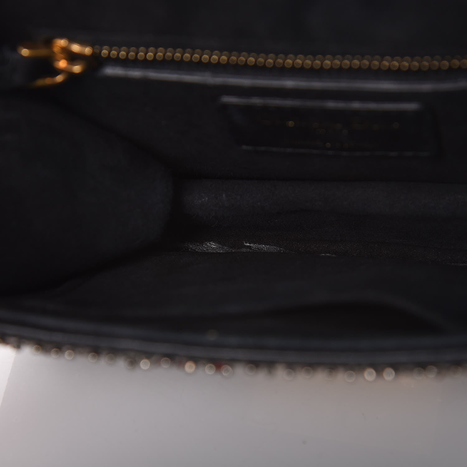 Christian Dior Calfskin Beaded Mini Dioraddict Flap Bag Black 10 of 13