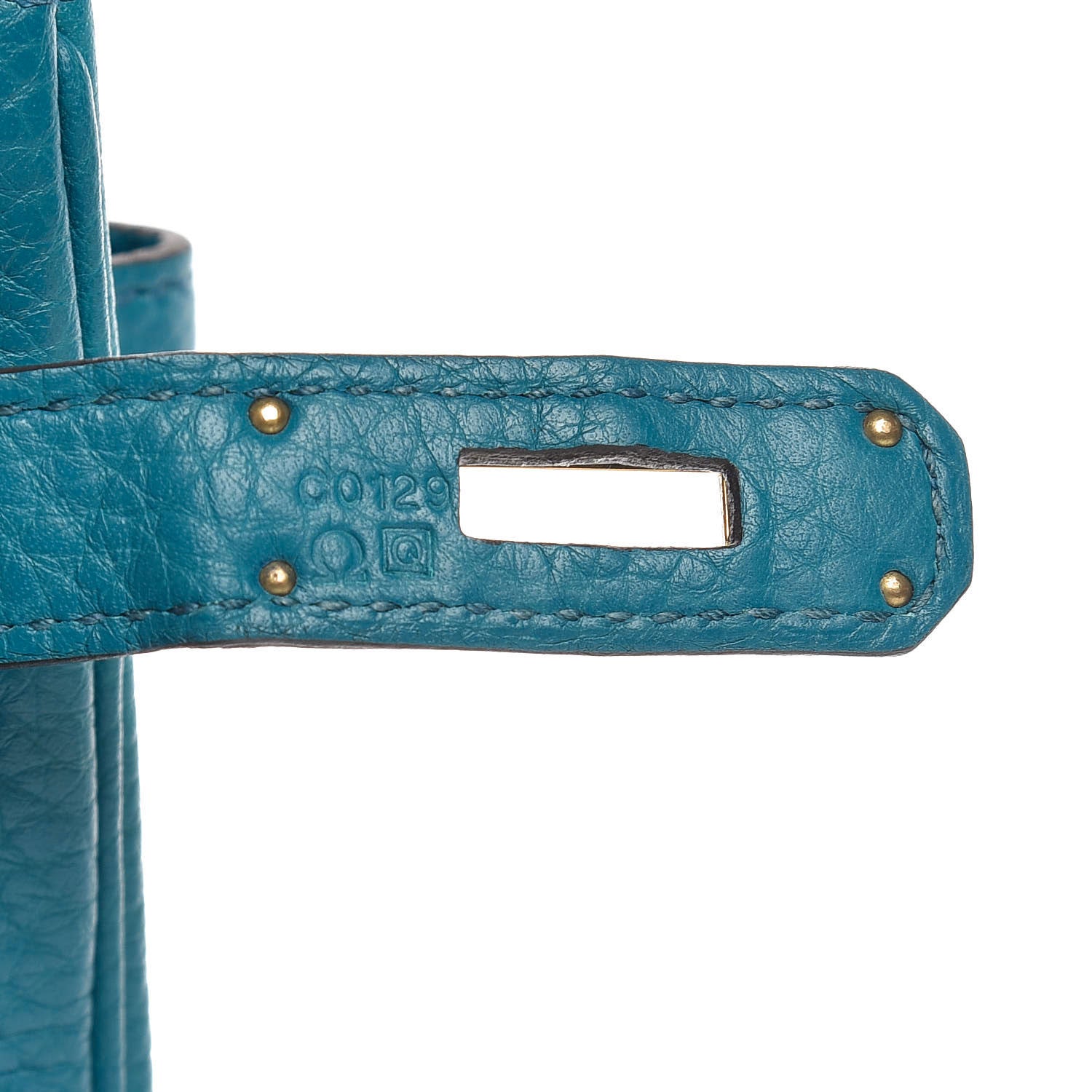 Hermes Taurillon Clemence Birkin 30 Bleu Izmir 7 of 8