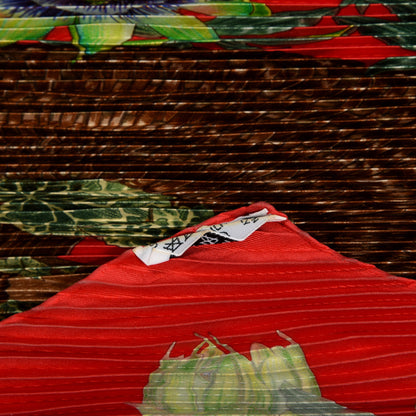 Hermes Silk Passiflores Plisse Scarf 3 of 5