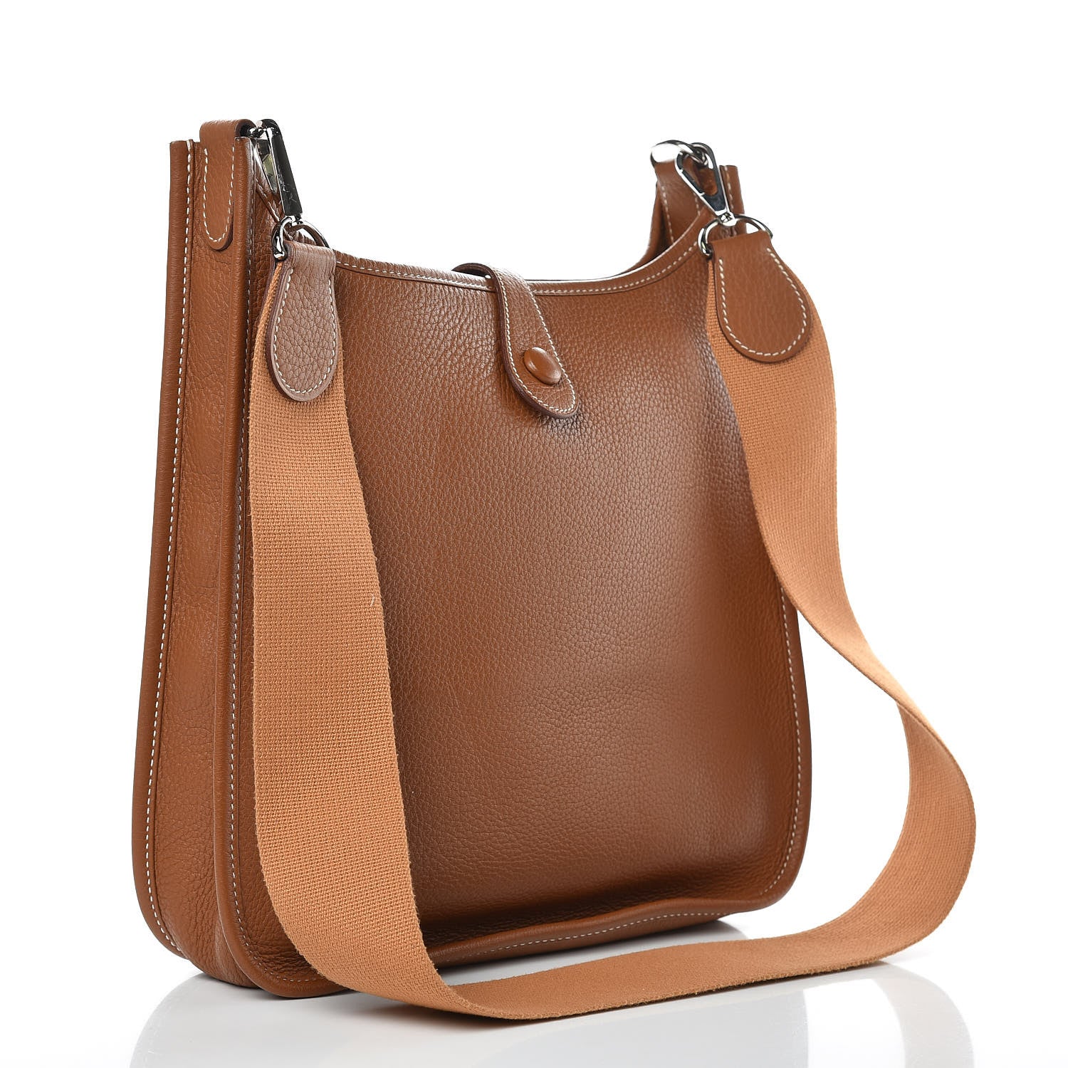 Hermes Taurillon Clemence Evelyne PM Gold 3 of 10