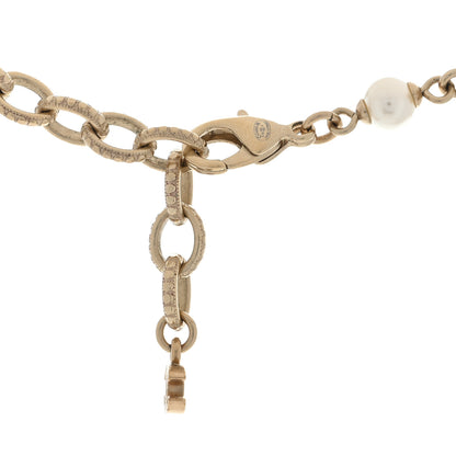 Chanel Pearl Multi Strand CC Caged Short Necklace Gold 3 of 3