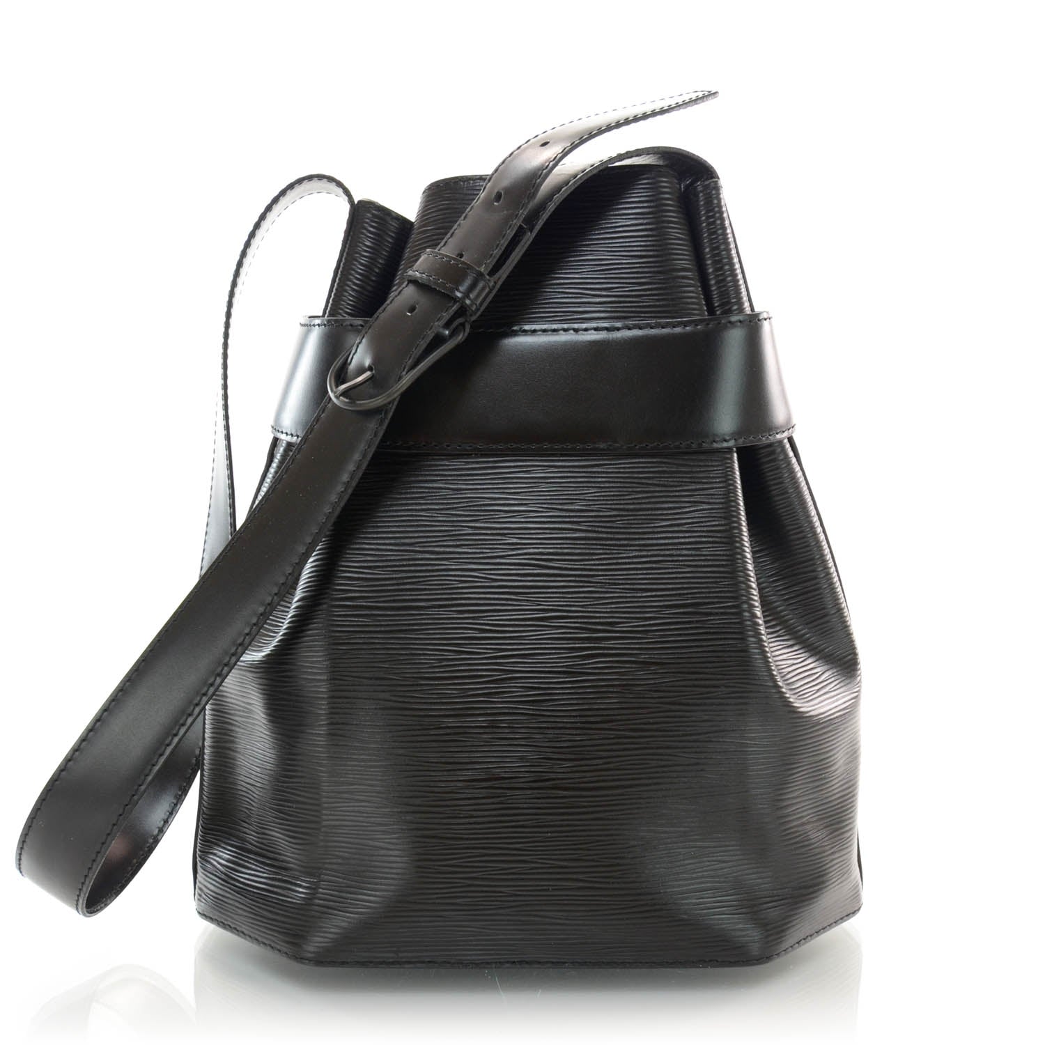 Louis Vuitton Epi Sac D'Epaule Black 3 of 7