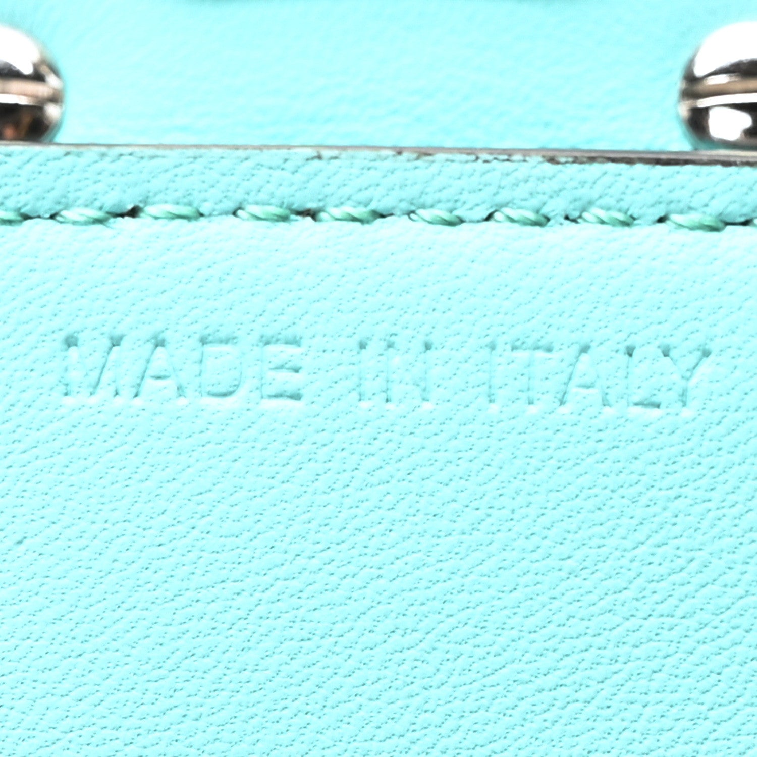 Fendi X TIFFANY Nappa Silver Baguette Blue Tiffany Silver 1677064