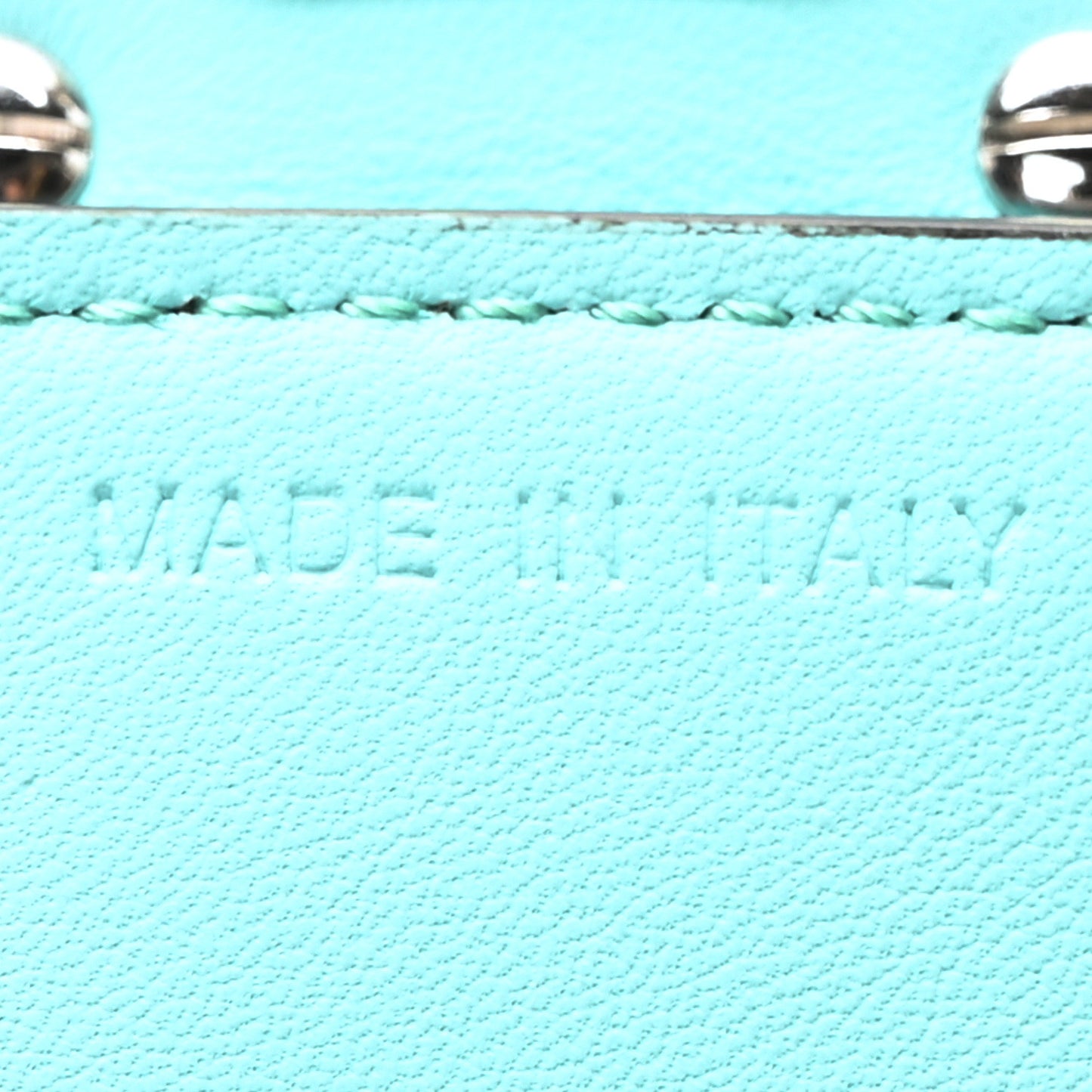 X TIFFANY Nappa Silver Baguette Blue Tiffany Silver