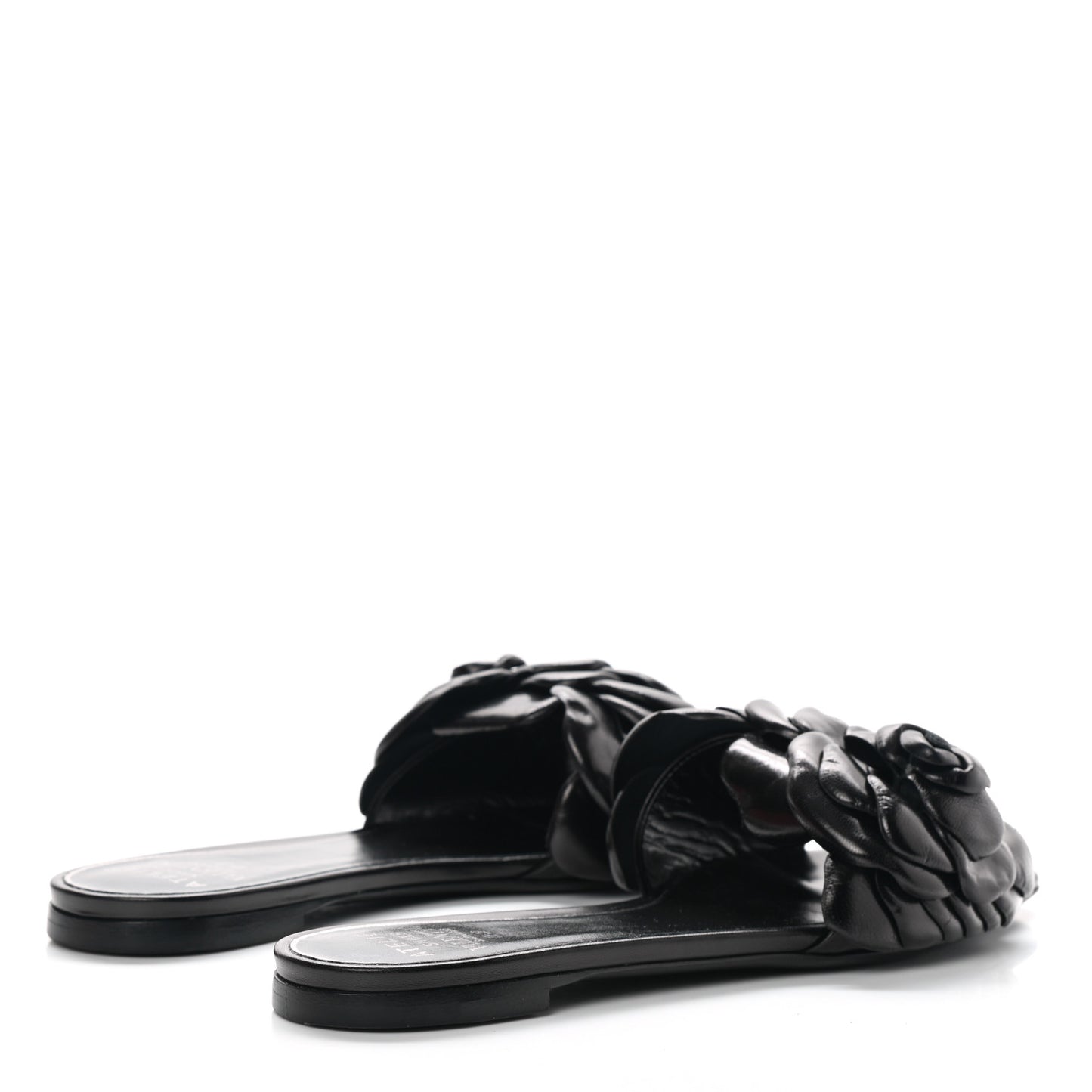 Nappa Atelier 03 Rose Edition Slide Sandals 38 Black