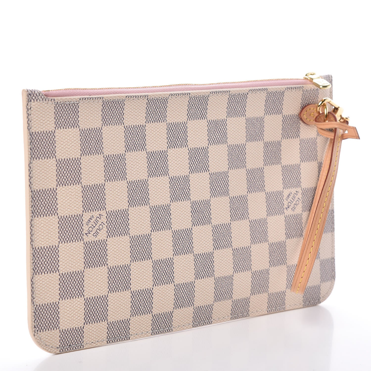 Louis Vuitton Damier Azur Neverfull MM GM Pochette Rose Ballerine 3 of 6