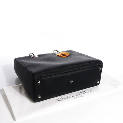Christian Dior Canvas Large Lady Dior Dark Brown 4 of 10