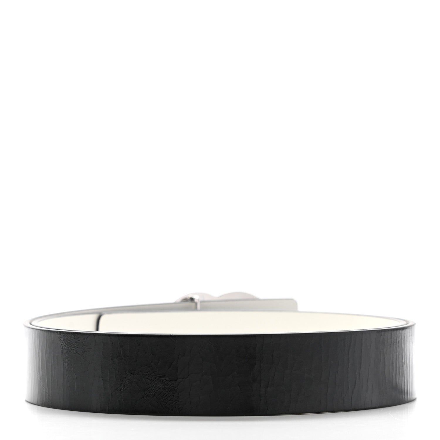 Chanel Calfskin CC Reversible Belt 110 White Black 2 of 7