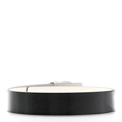Chanel Calfskin CC Reversible Belt 110 White Black 2 of 7