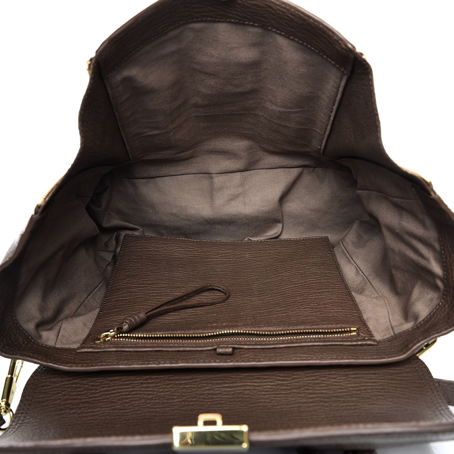 3.1 Textured Calfskin Medium Pashli Satchel Taupe