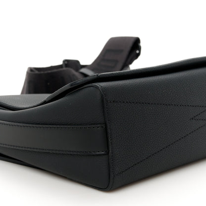 Louis Vuitton Calfskin Aerogram Messenger Black 9 of 11