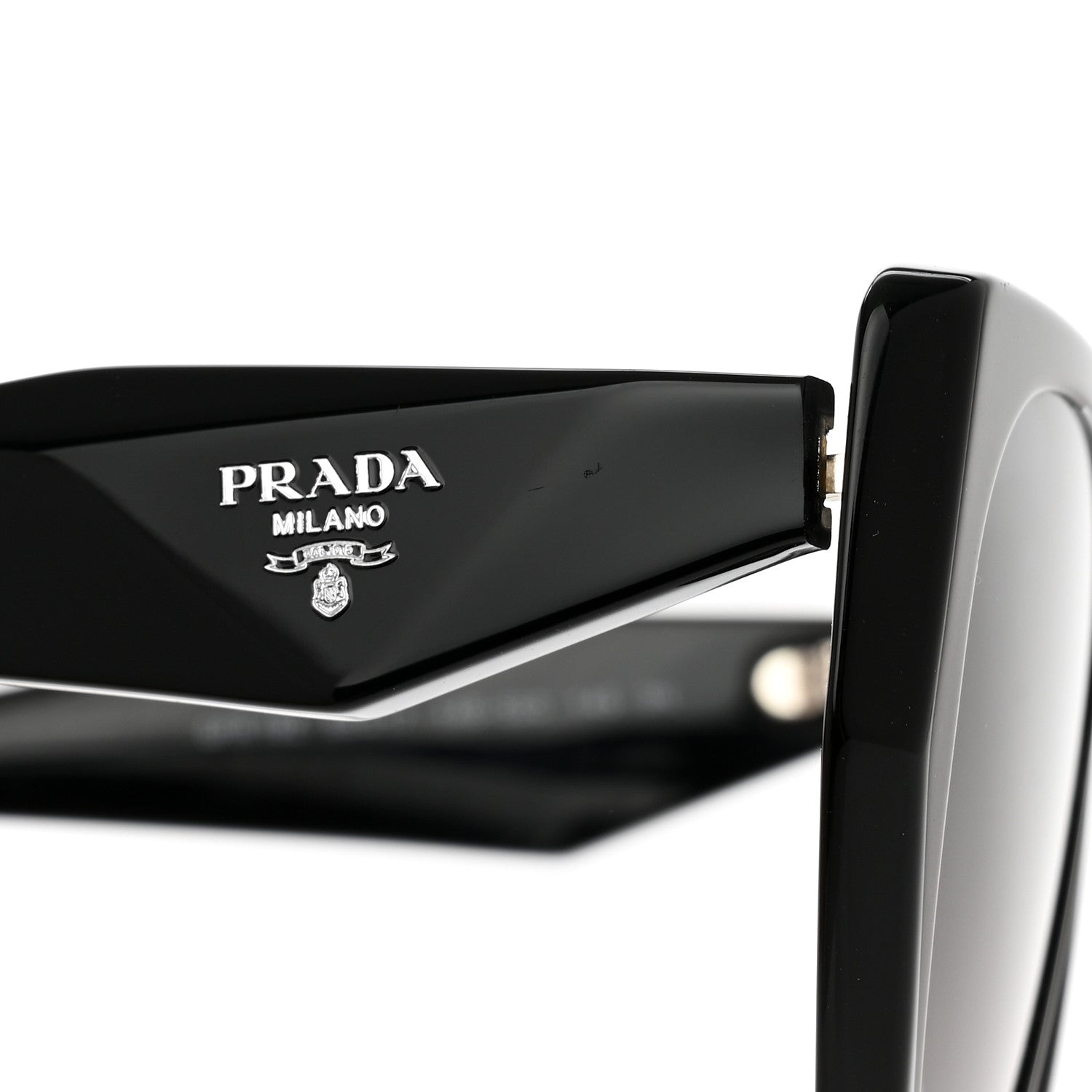 Prada Acetate Symbole Sunglasses SPR 19Z Black 8 of 10
