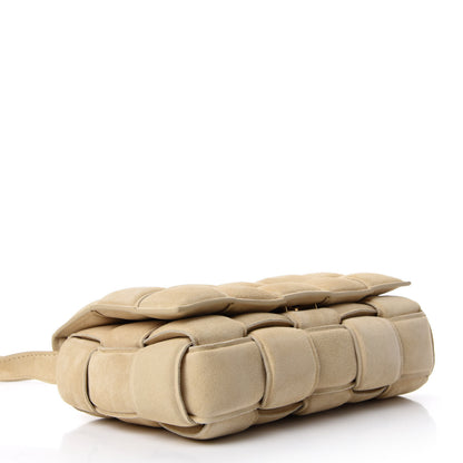 Bottega Veneta Suede Calfskin Maxi Intrecciato Padded Cassette Crossbody Bag Sand 4 of 9