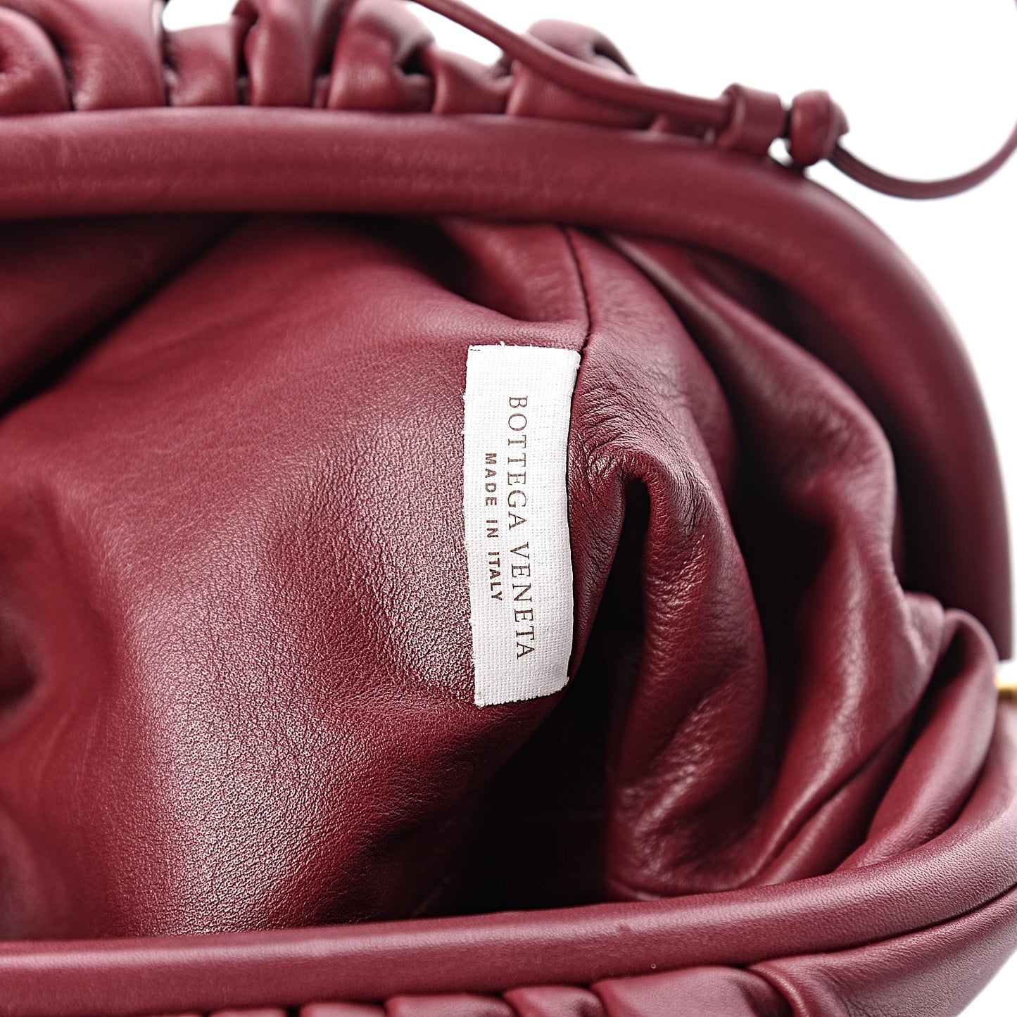 Butter Calfskin The Mini Pouch Bordeaux