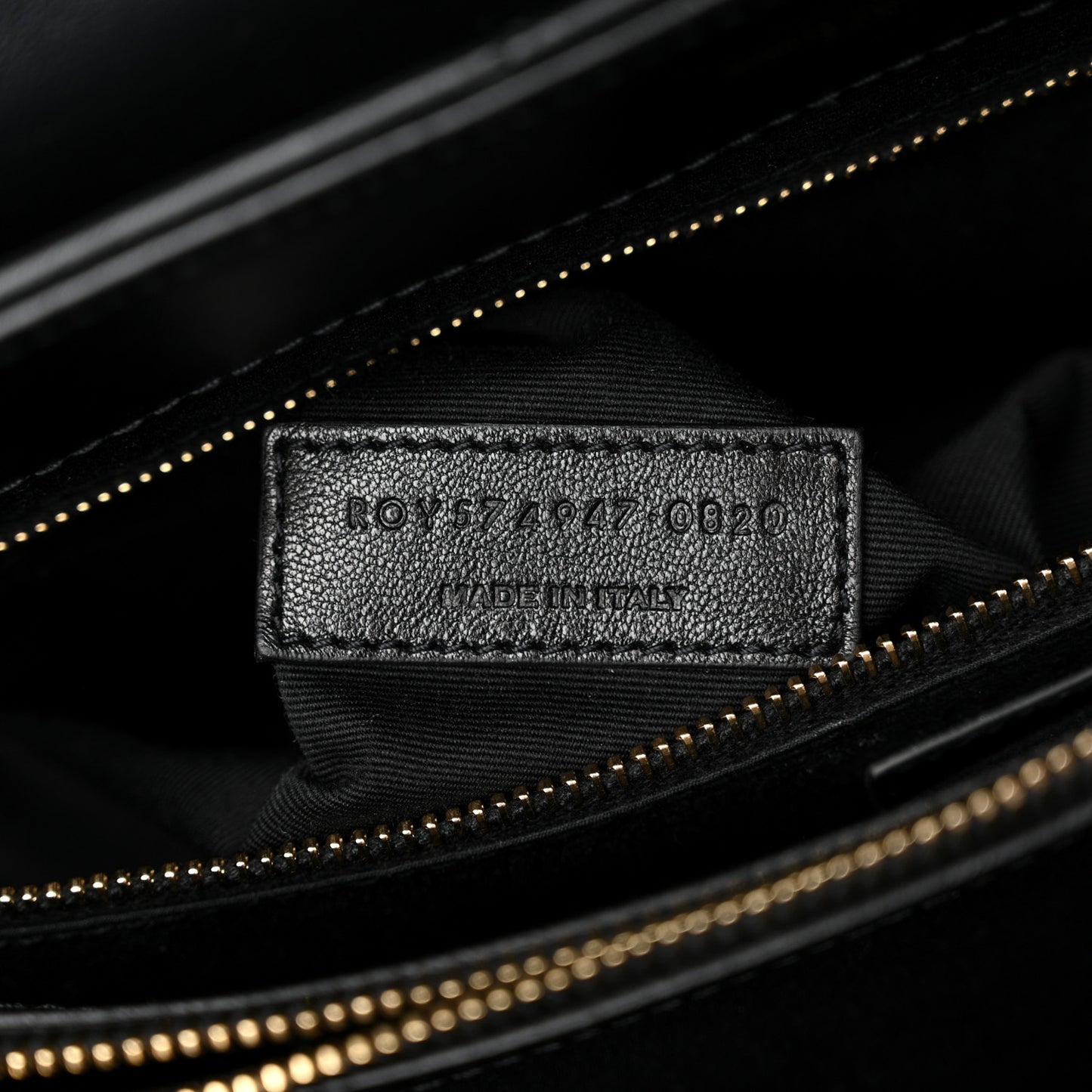 Calfskin Y Quilted Monogram Large Loulou Chain Satchel Black