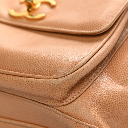 Chanel Caviar Drawstring Backpack Beige 13 of 17