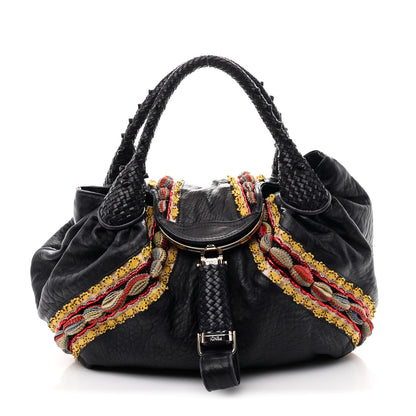 Fendi Nappa Embroidered Spy Purple Multicolor 1 of 13