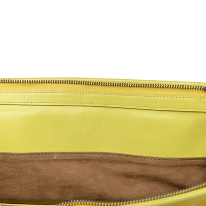MCM Visetos Embroidered Flower Hummingbird Tote Yellow 10 of 20