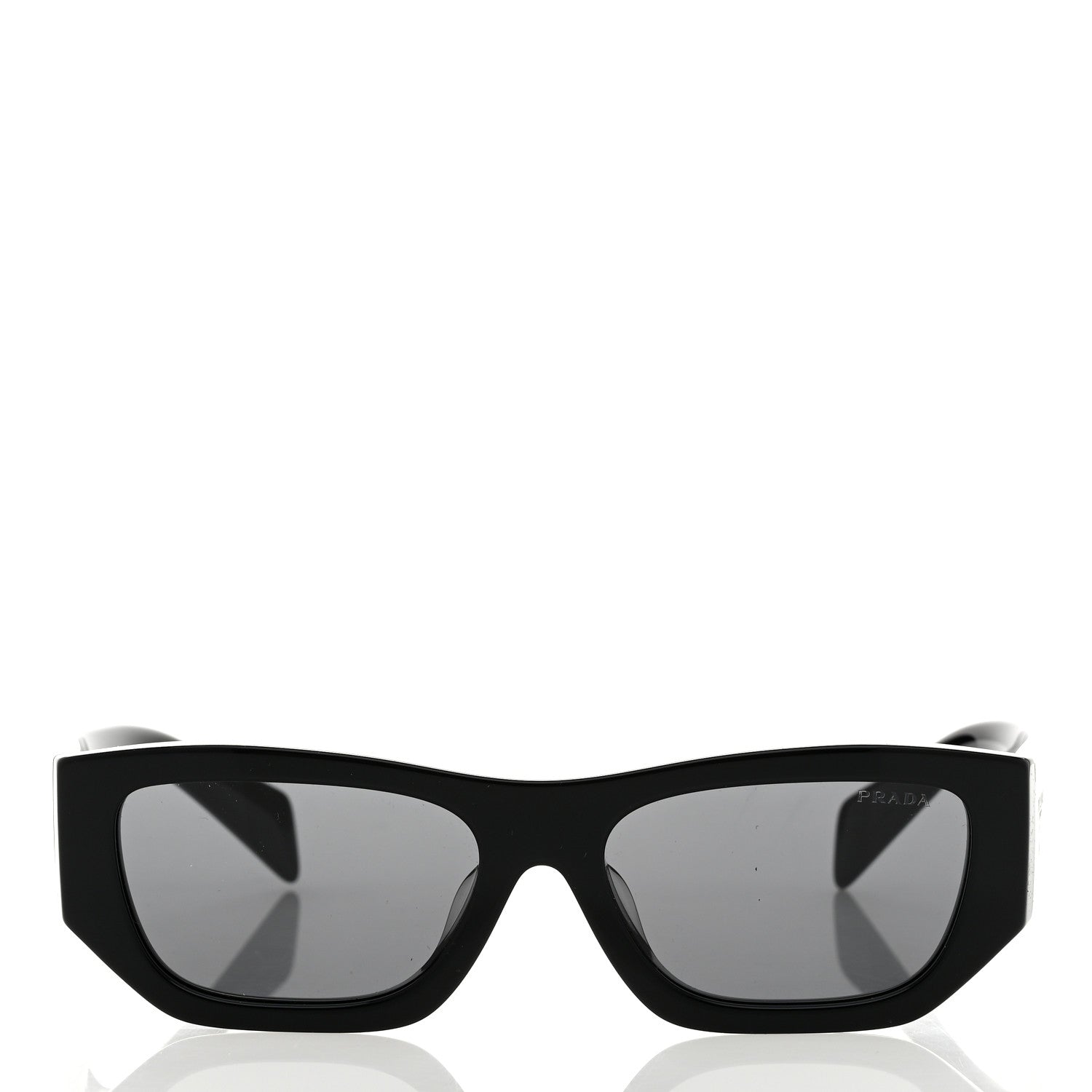 Prada Acetate Pillow Sunglasses SPR A01 Black 2 of 8