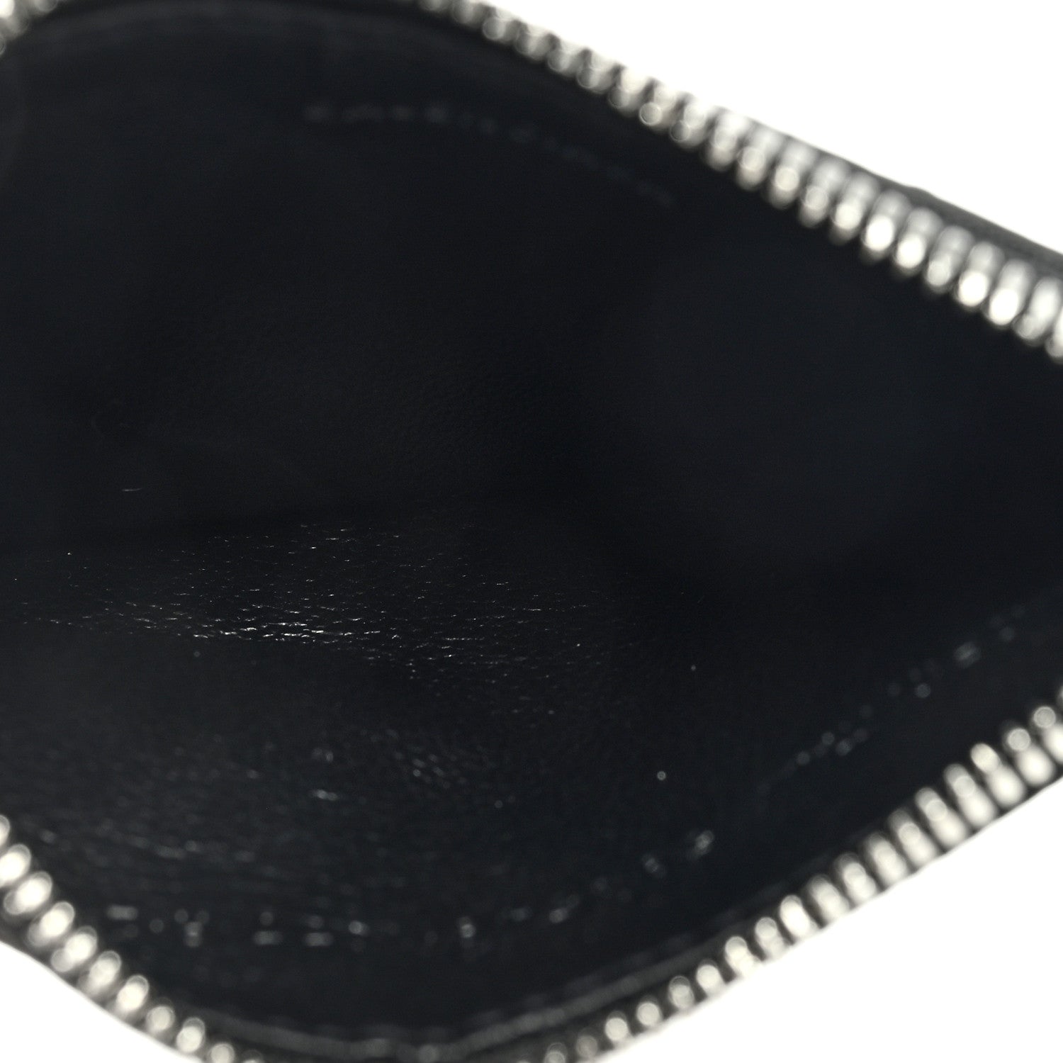 Balenciaga Grained Calfskin Logo Cash Passport Photo ID Zip Holder Black 5 of 6