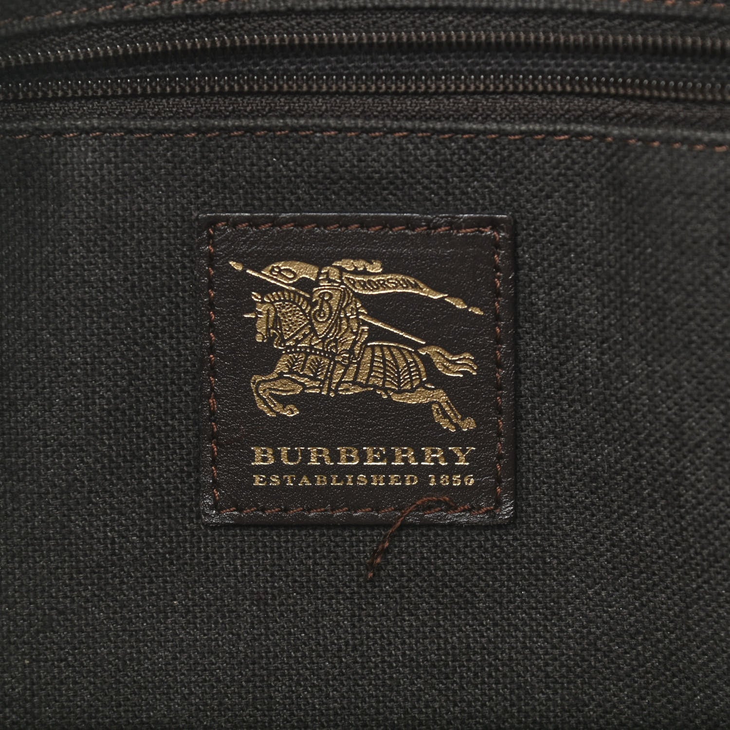 Burberry Haymarket Check Buckle Shoulder Bag Dark Brown 6 of 16