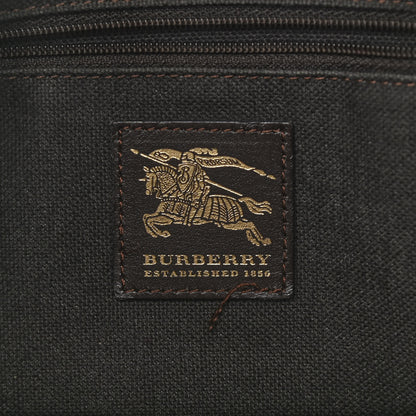 Burberry Haymarket Check Buckle Shoulder Bag Dark Brown 6 of 16
