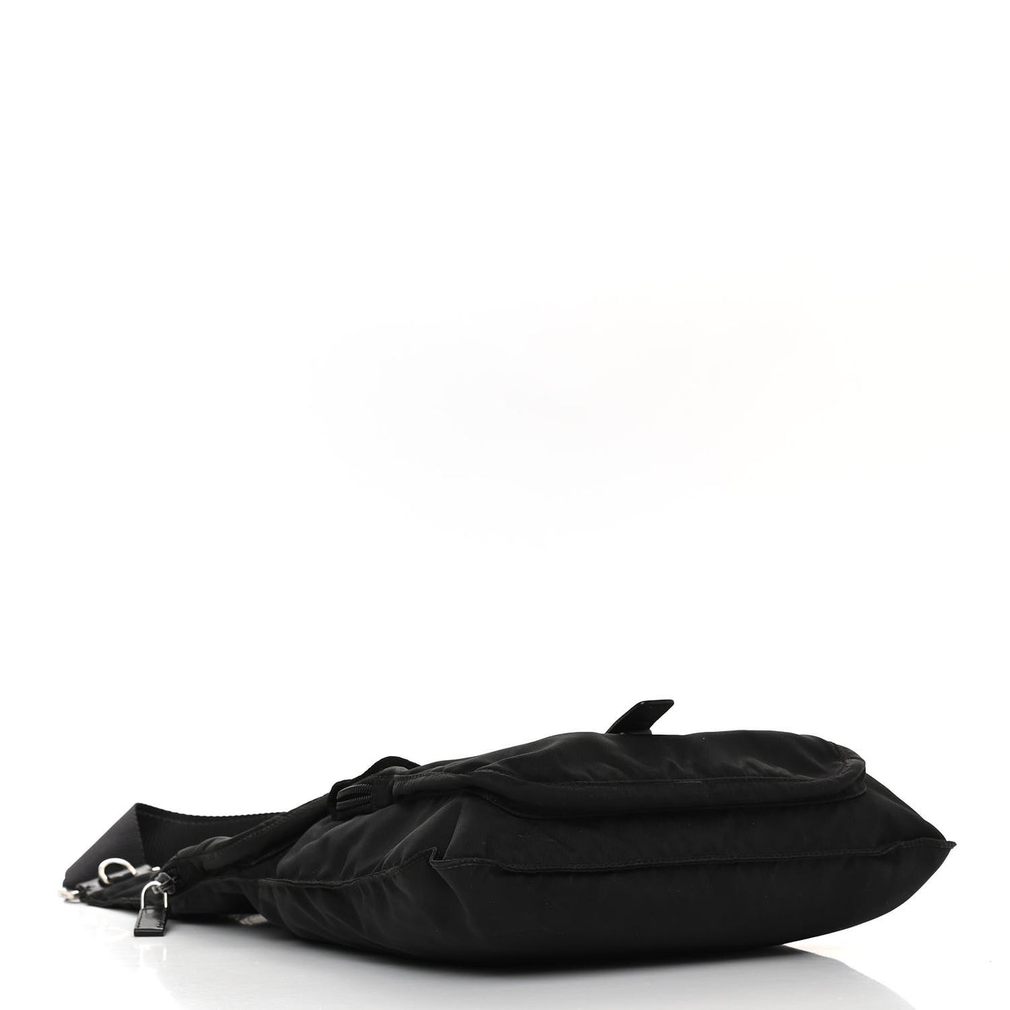 Nylon Vela Sling Messenger Bag Black