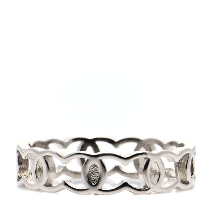 Chanel Metal CC Ring 54 6.75 Light Gold 3 of 6