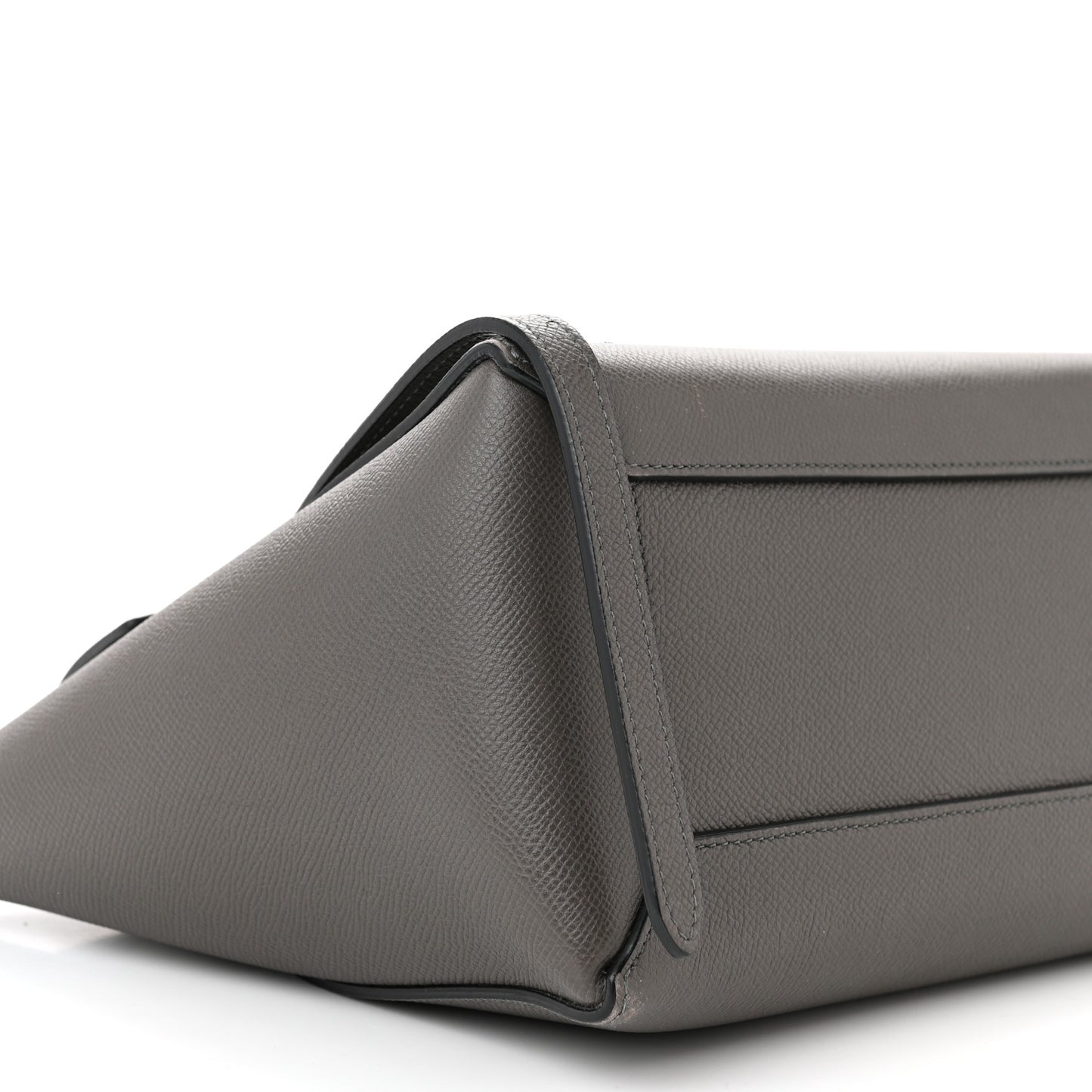 Grained Calfskin Micro Belt Bag Grey