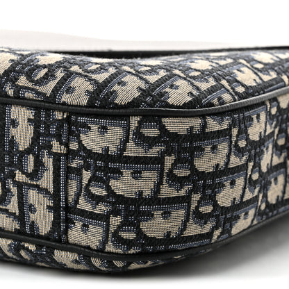 Christian Dior Grained Calfskin Oblique Large Saddle Messenger Black 10 of 12