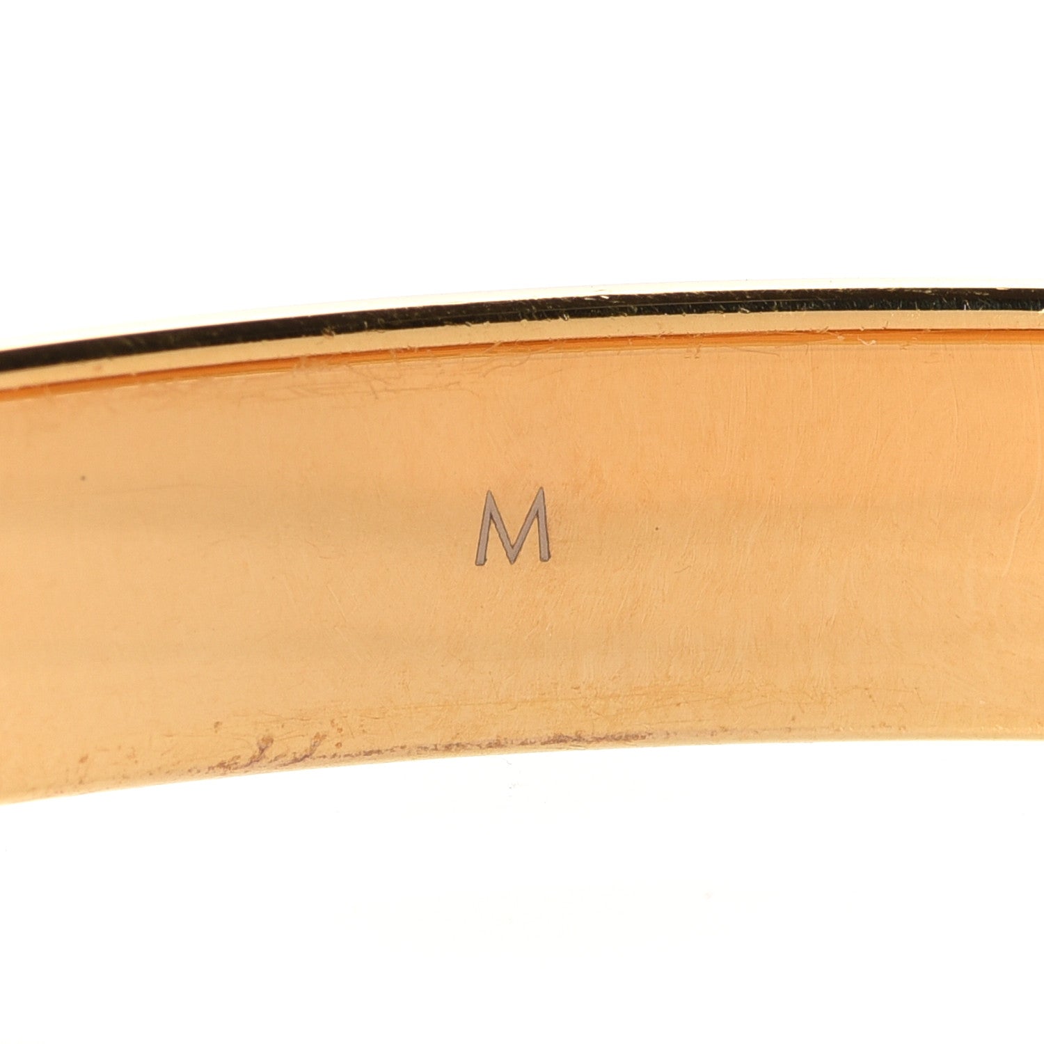 Louis Vuitton Brass Monogram Nanogram Cuff M Gold 5 of 7