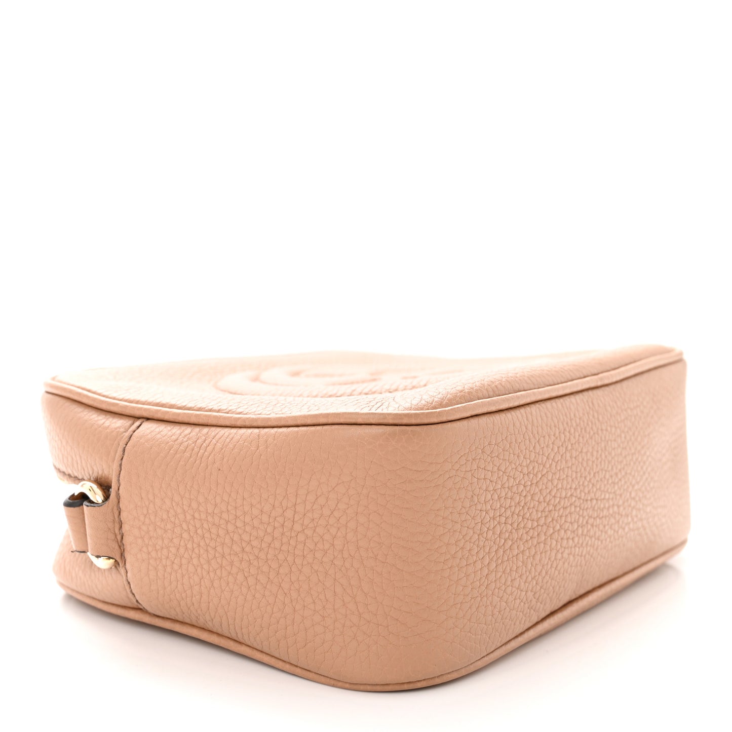 Pebbled Calfskin Small Soho Disco Bag Camelia