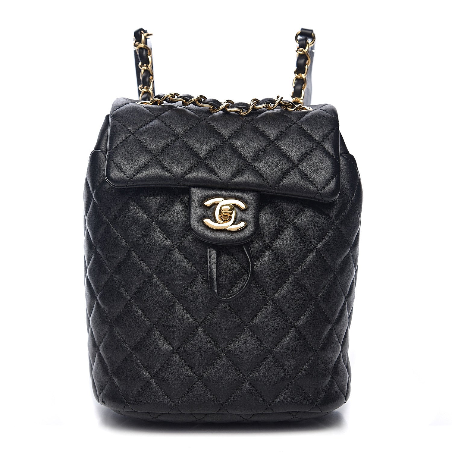 Chanel Calfskin Quilted Mini Urban Spirit Backpack Black 1 of 10