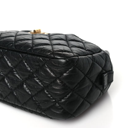 Chanel Aged Calfskin Quilted Small Reissue Camera Case Black 10 of 10