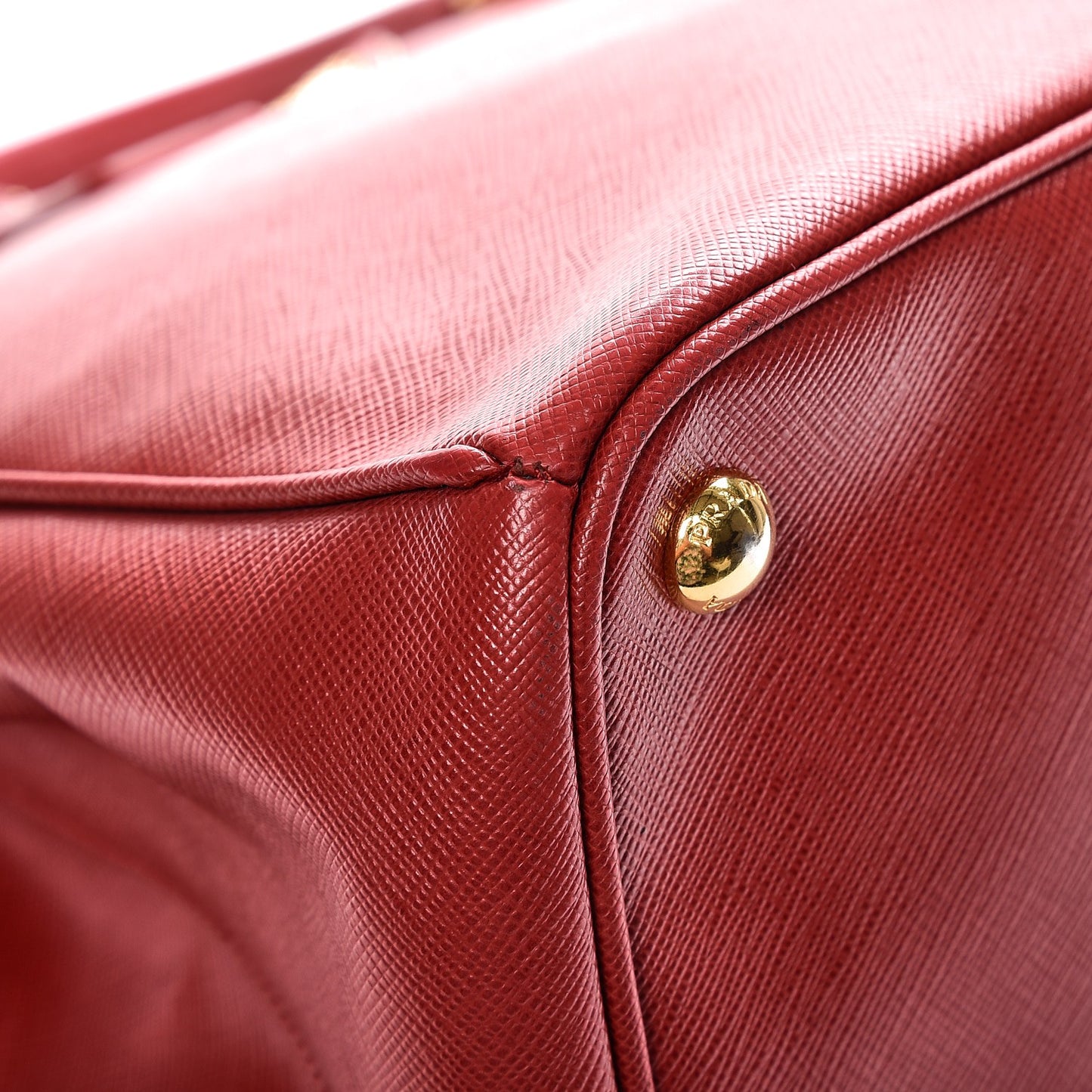 Saffiano Large Galleria Double Zip Tote Fuoco