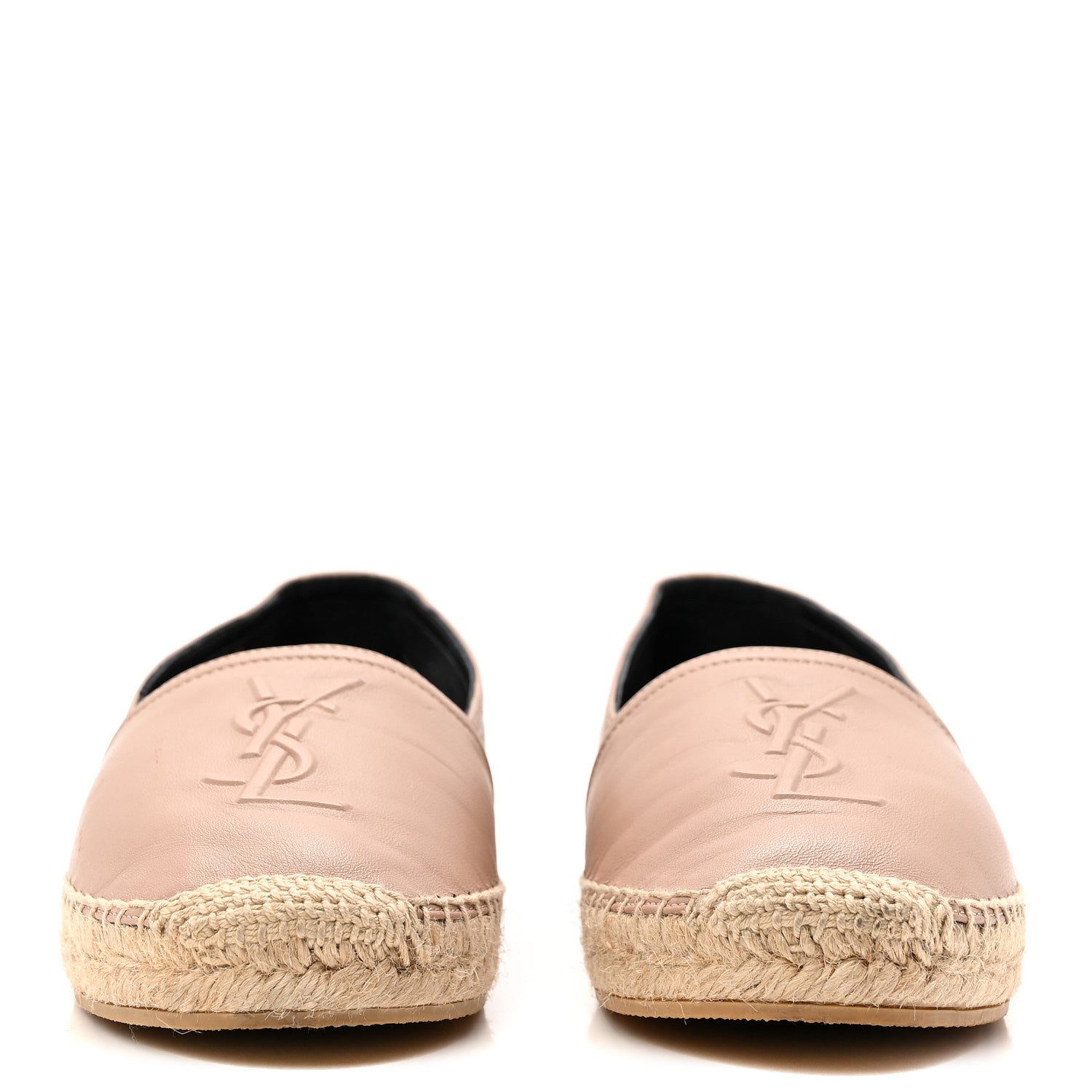 Saint Laurent Nappa Monogram Espadrilles 37 Nude 2 of 10
