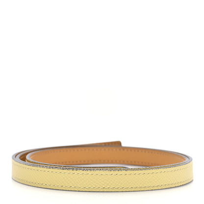 Hermes Epsom Swift 13mm Belt Strap 80 32 Jaune Poussin Sesame 2 of 3