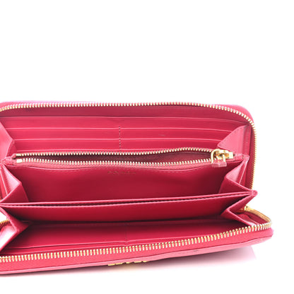 Prada Vitello Move Zip Around Wallet Ibisco 4 of 4