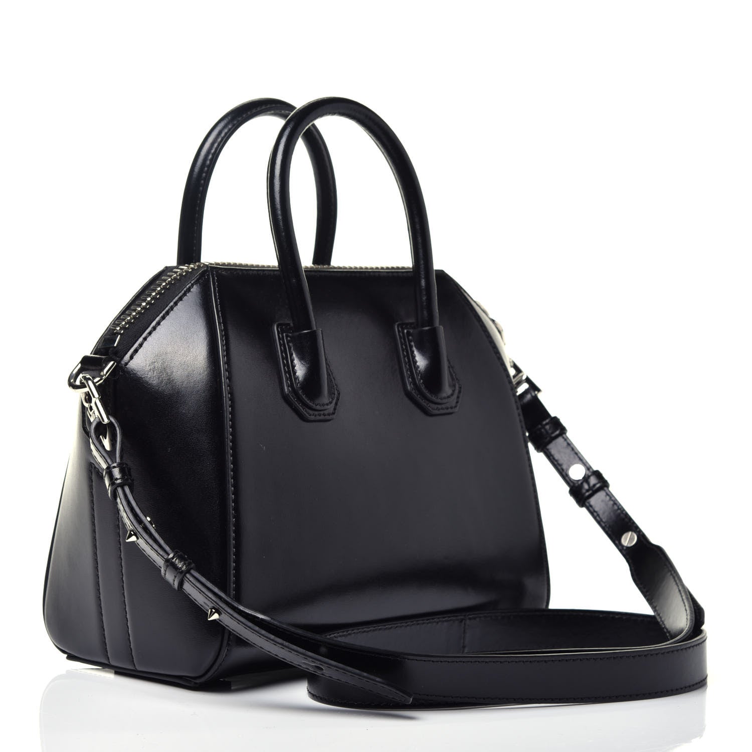 Givenchy Shiny Lord Calfskin Mini Antigona Black 4 of 10