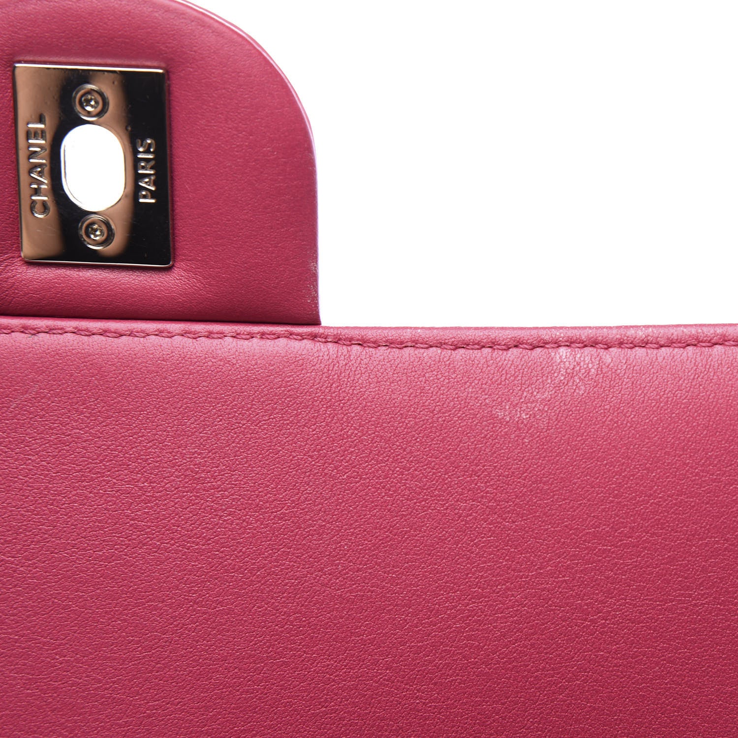 Chanel Patent Quilted Large Coco Shine Flap Pink 9 of 10