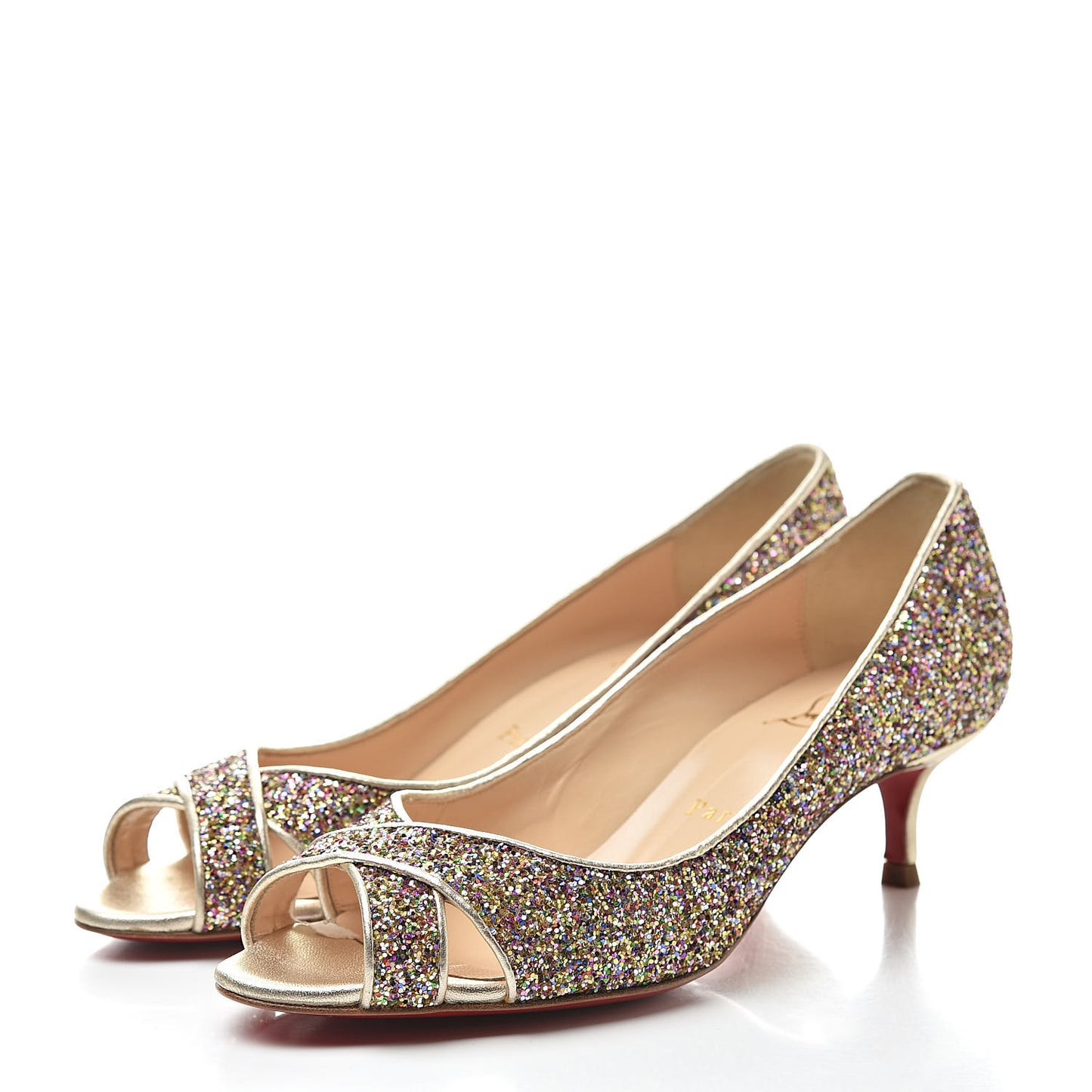 Glitter Nappa Croisette 45 Pumps 36.5 Multicolor