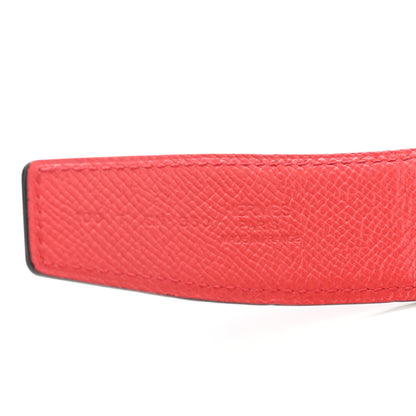 Hermes Epsom Swift 32mm Belt Strap 100 Rouge Casaque 7 of 7
