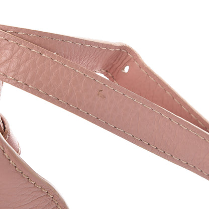 Chloe Grained Calfskin Small Marcie Saddle Bag Anemone Pink 9 of 10