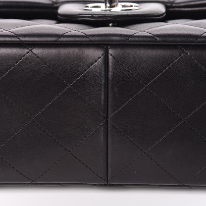 Chanel Lambskin Quilted Jumbo Double Flap Black 10 of 14