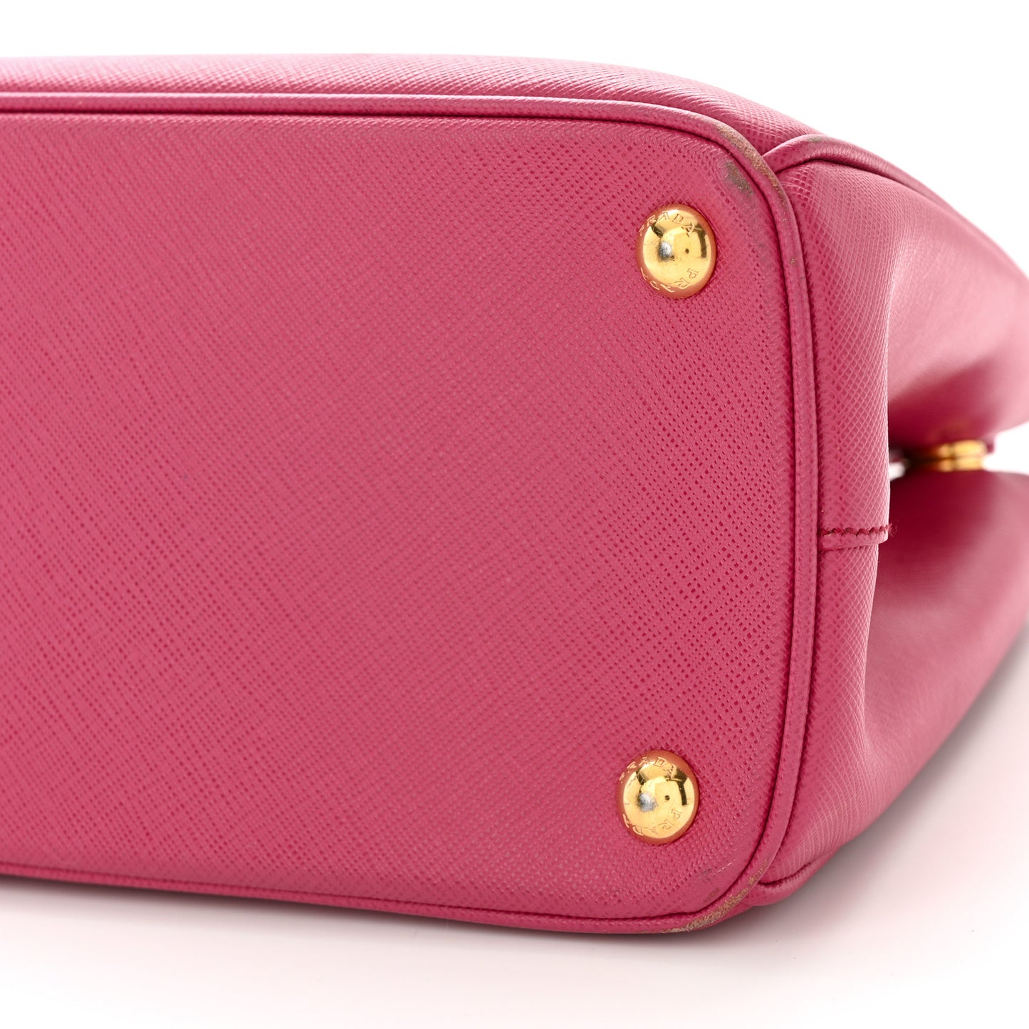 Saffiano Small Galleria Double Zip Tote Fuxia
