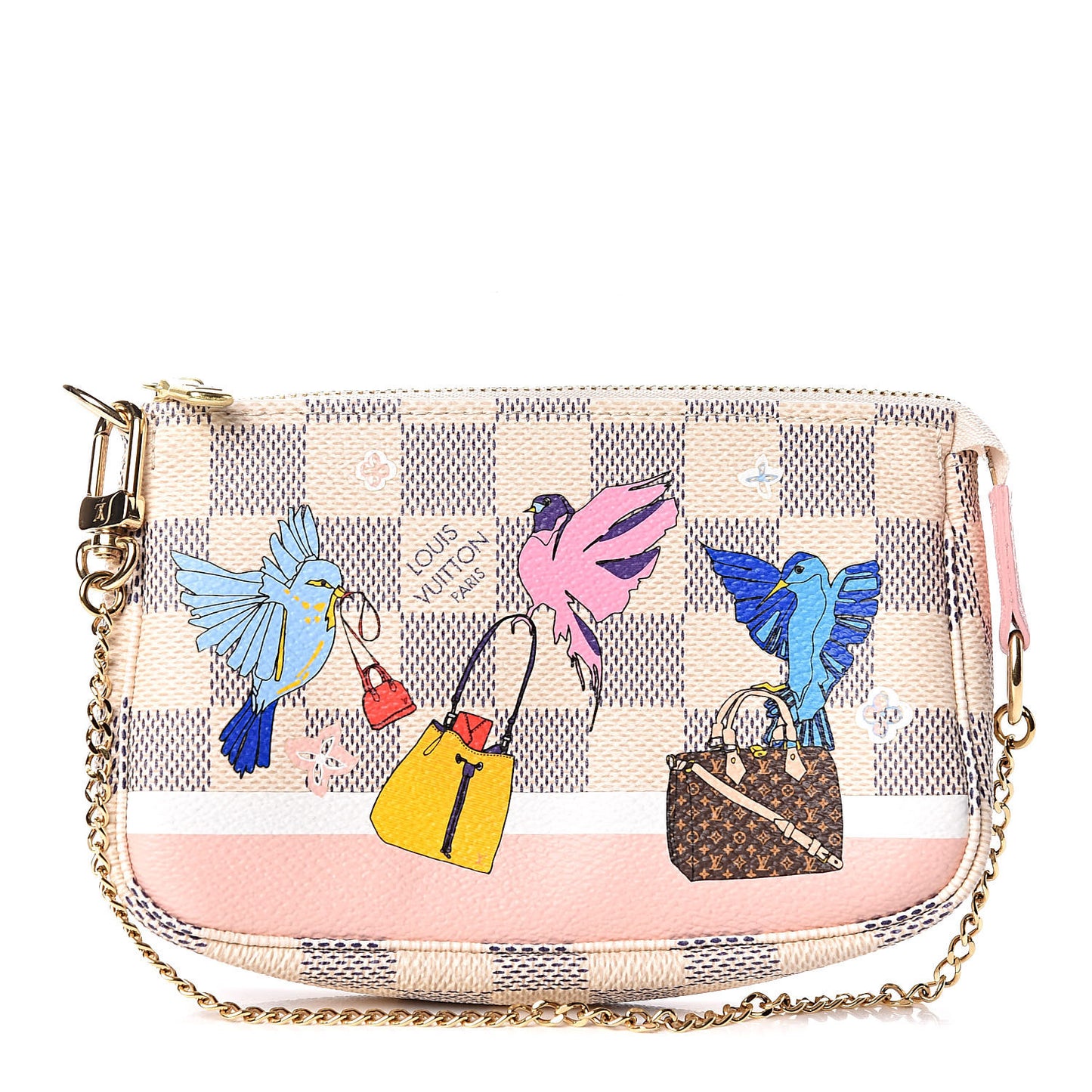 Damier Azur 2018 Christmas Animation Mini Pochette Accessories
